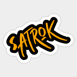 Satrok Brand (Orange) Sticker